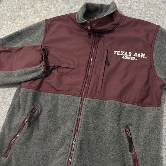 Heisman by Reebok Other - Heisman by Reebok Texas A&M Aggies Fleece Full Zip Jacket Maroon Mens Medium